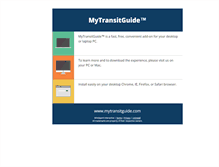Tablet Screenshot of mytransitguide.com